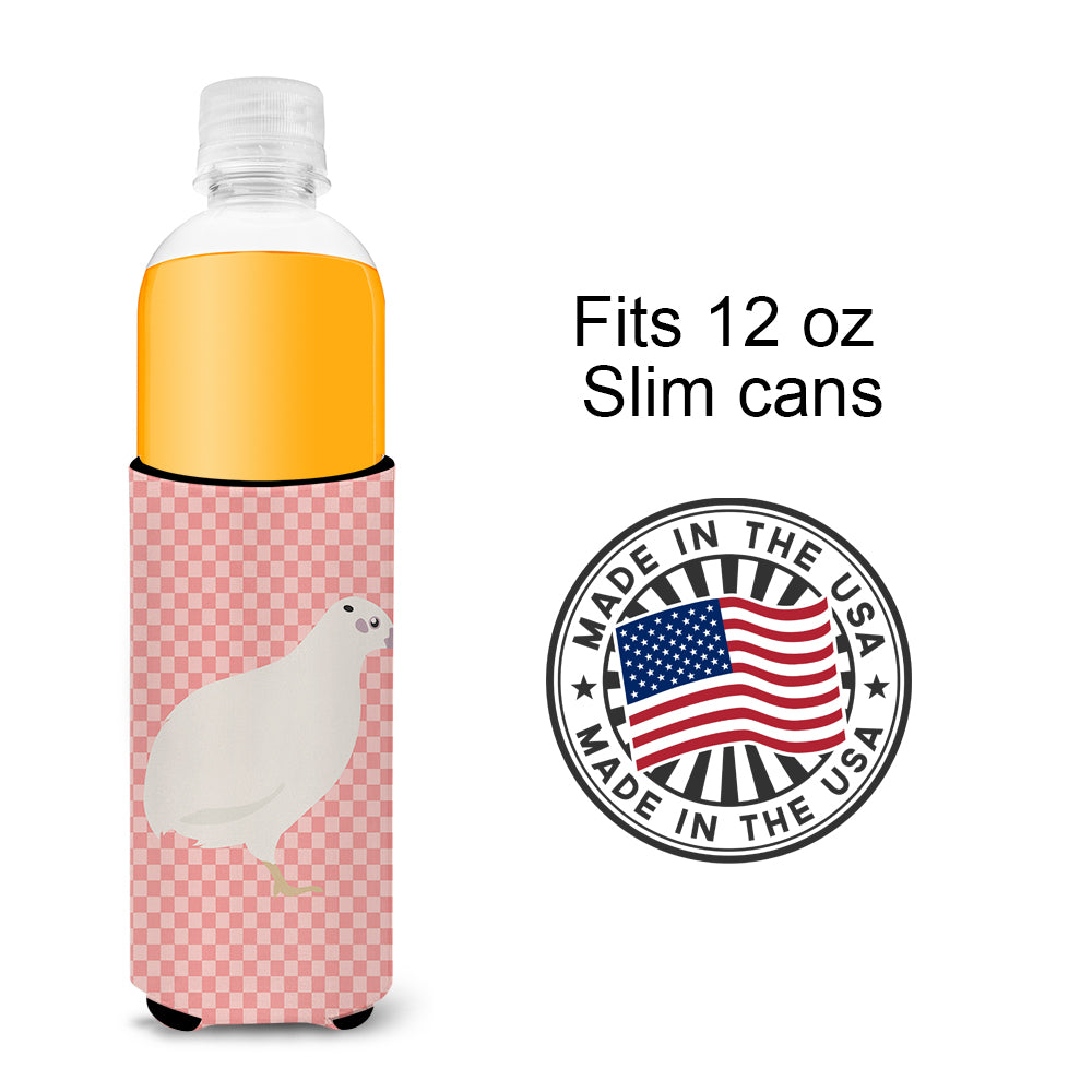 Texas Quail Pink Check  Ultra Hugger for slim cans  the-store.com.