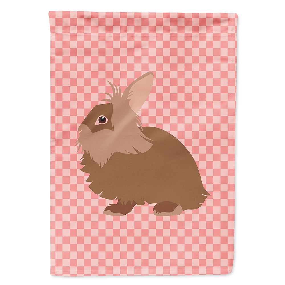 Lionhead Rabbit Pink Check Flag Canvas House Size BB7960CHF  the-store.com.