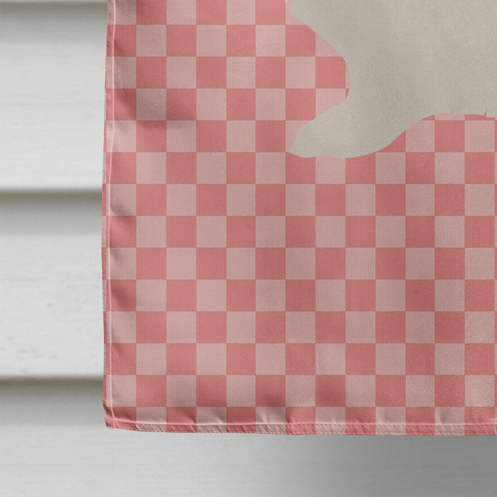 Hermelin Rabbit Pink Check Flag Canvas House Size BB7964CHF  the-store.com.