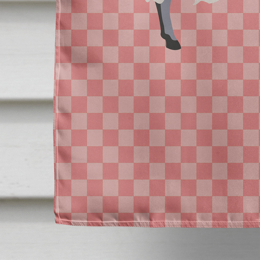 Scottish Blackface Sheep Pink Check Flag Canvas House Size BB7973CHF  the-store.com.