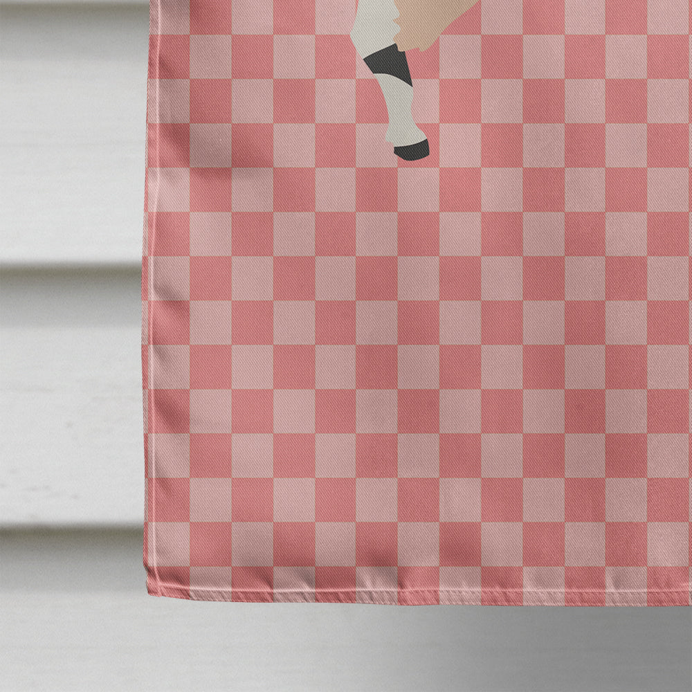 Kerry Hill Sheep Pink Check Flag Canvas House Size BB7979CHF  the-store.com.