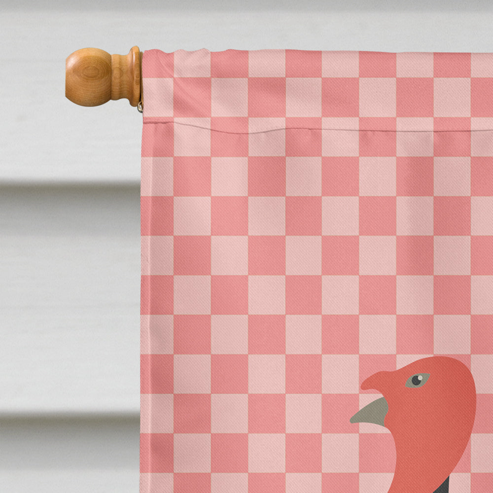 Marragansett Turkey Pink Check Flag Canvas House Size BB7987CHF  the-store.com.