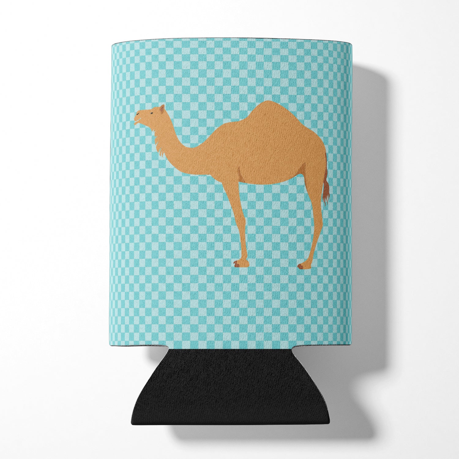 Arabian Camel Dromedary Blue Check Can or Bottle Hugger BB7991CC  the-store.com.