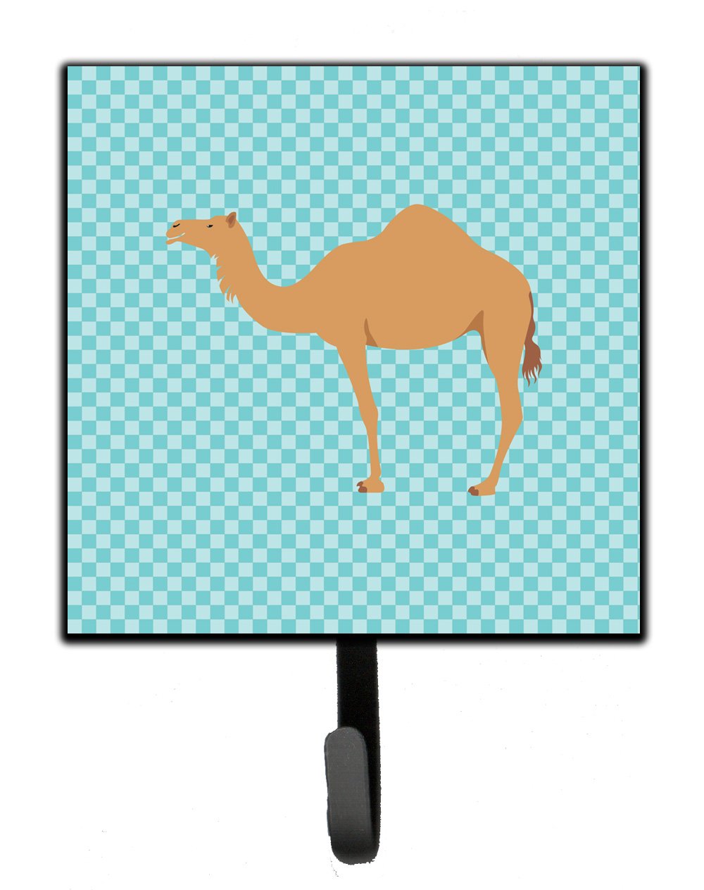 Arabian Camel Dromedary Blue Check Leash or Key Holder by Caroline&#39;s Treasures