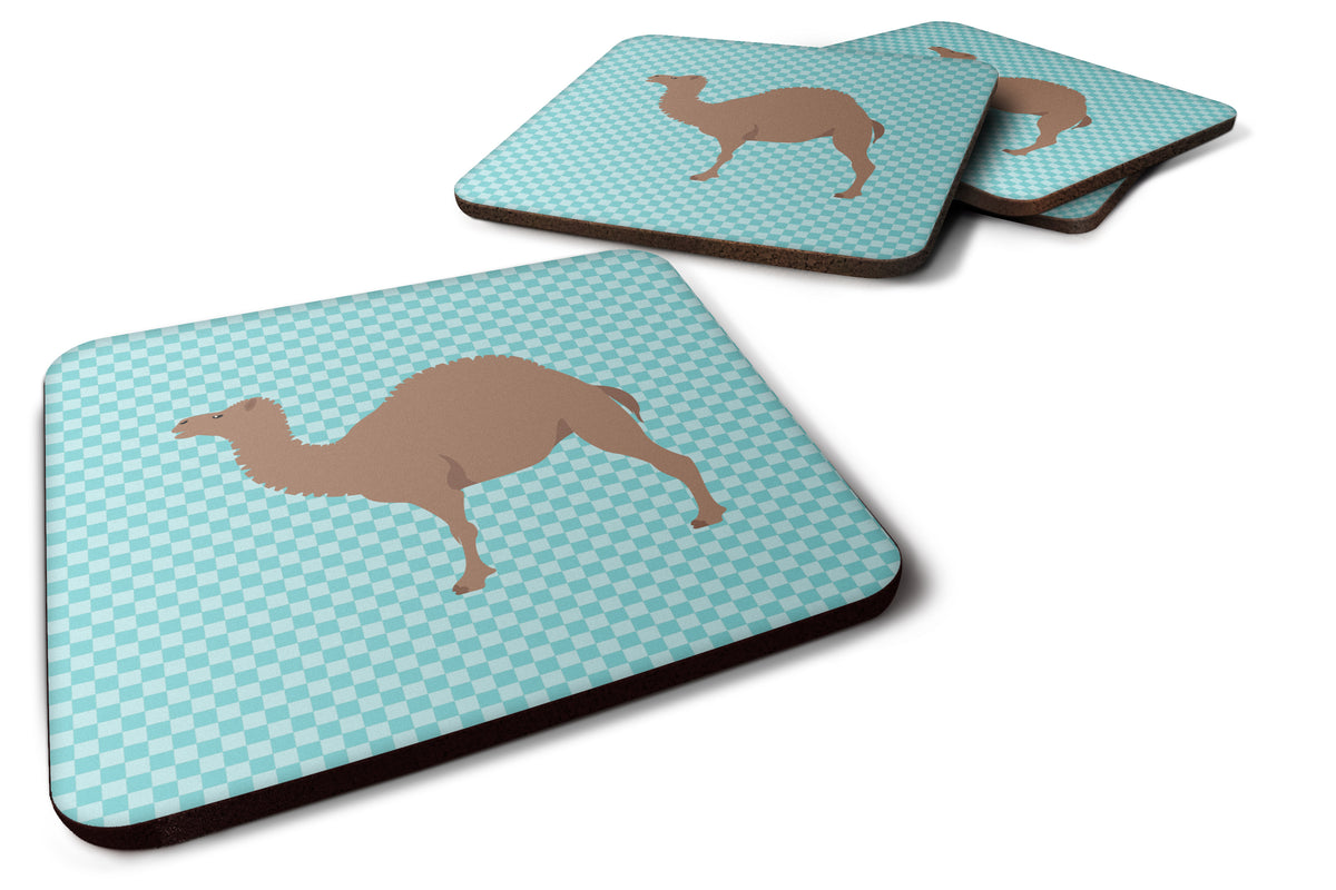 F1 Hybrid Camel Blue Check Foam Coaster Set of 4 BB7993FC - the-store.com