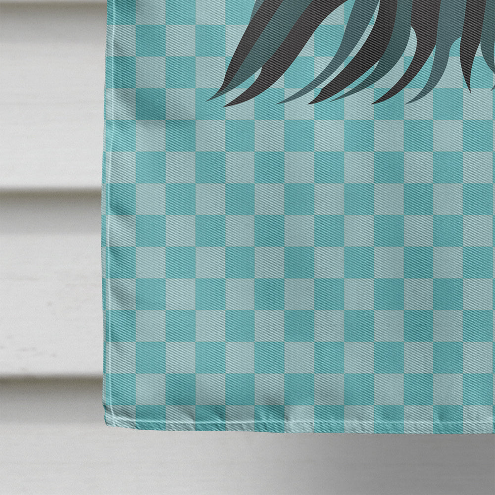 Sumatra Chicken Blue Check Flag Canvas House Size BB8007CHF  the-store.com.