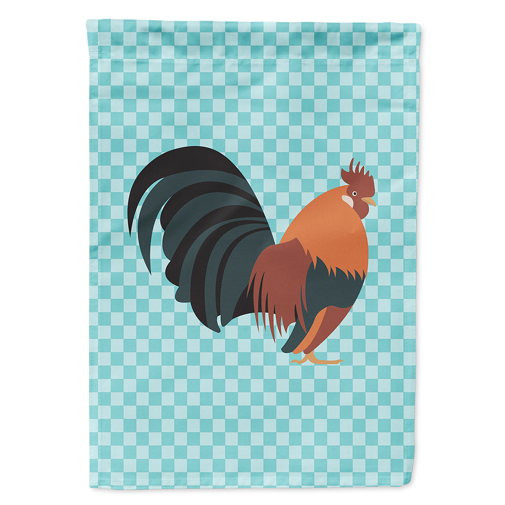 Dutch Bantam Chicken Blue Check Flag Canvas House Size BB8010CHF  the-store.com.