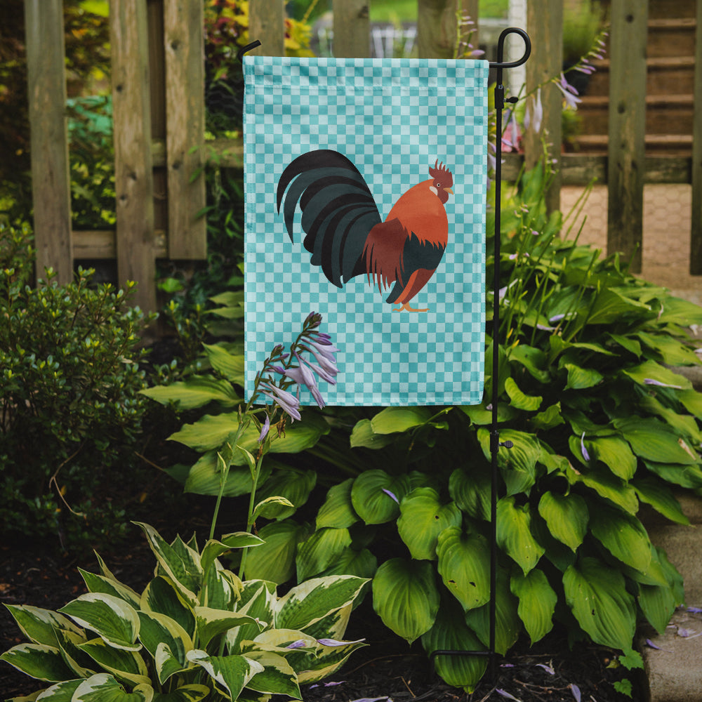 Dutch Bantam Chicken Blue Check Flag Garden Size  the-store.com.