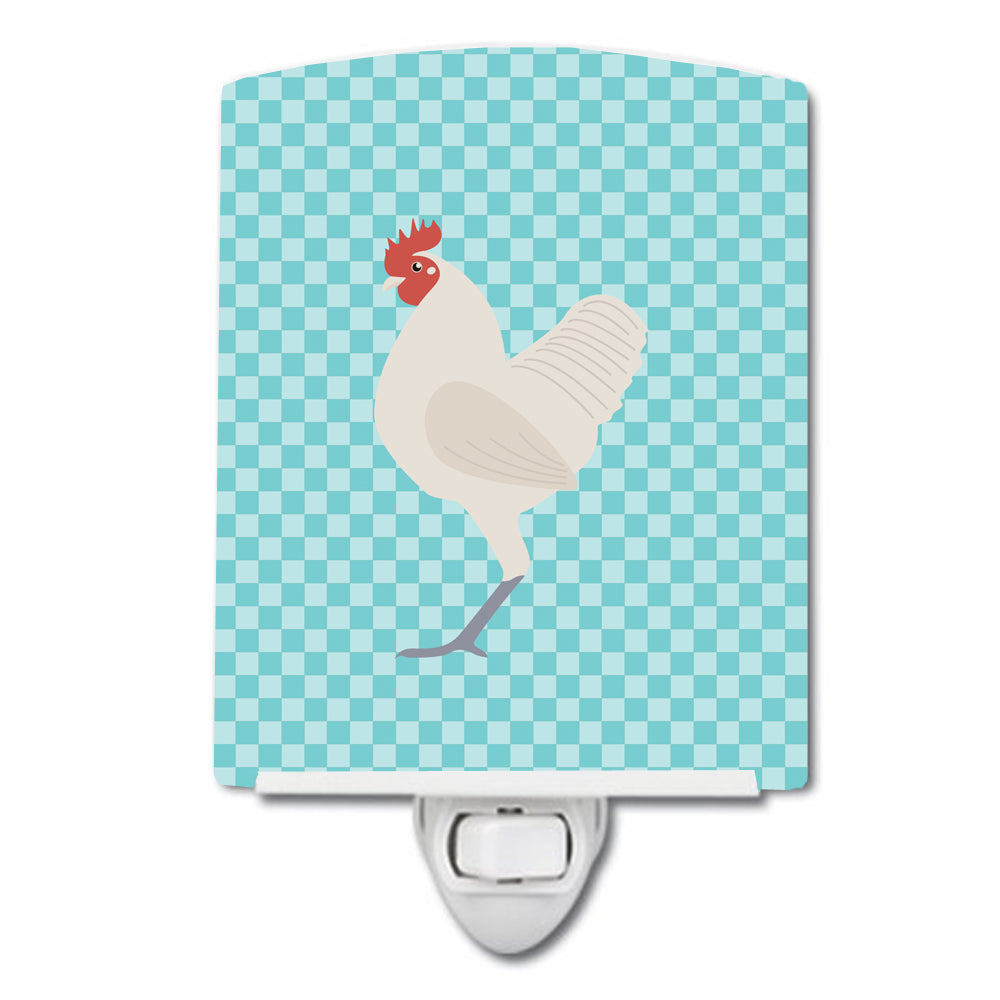 German Langshan Chicken Blue Check Ceramic Night Light BB8011CNL - the-store.com