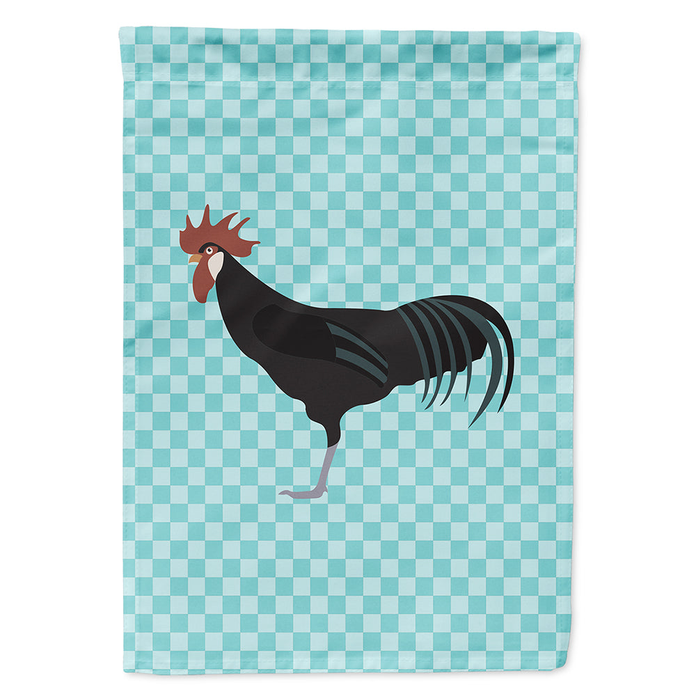 Minorca Ctalalan Chicken Blue Check Flag Canvas House Size BB8015CHF  the-store.com.