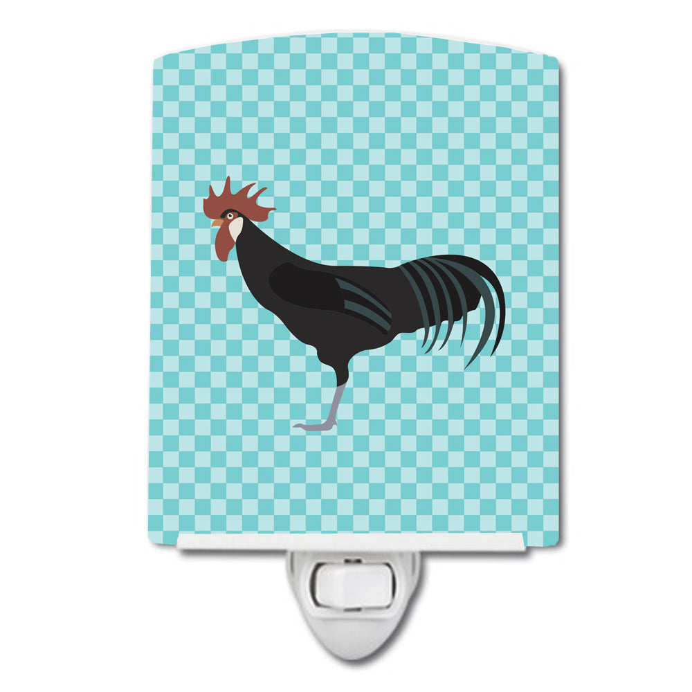 Minorca Ctalalan Chicken Blue Check Ceramic Night Light BB8015CNL - the-store.com