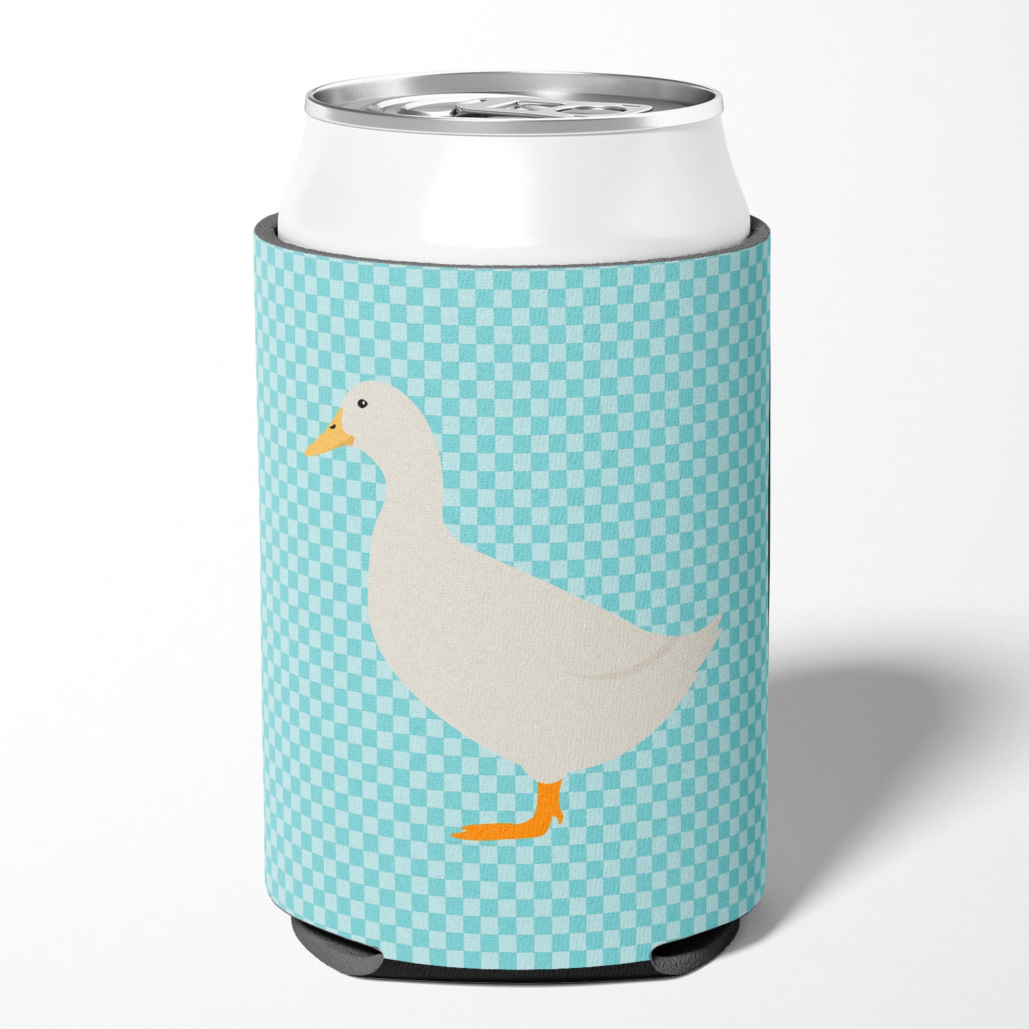 American Pekin Duck Blue Check Can or Bottle Hugger BB8034CC  the-store.com.