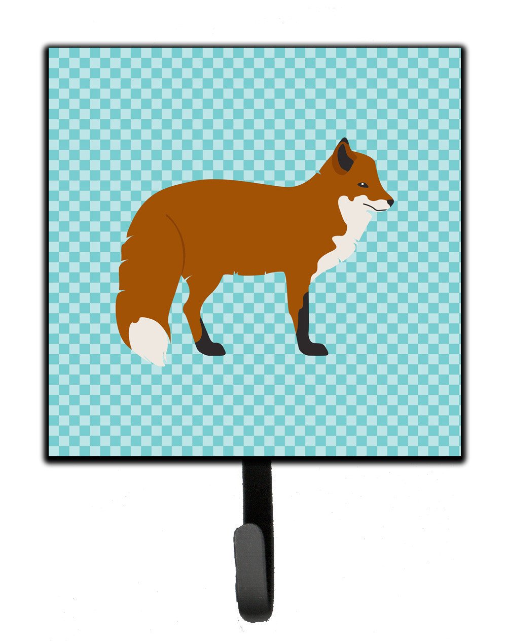 Red Fox Blue Check Leash or Key Holder BB8050SH4 by Caroline's Treasures