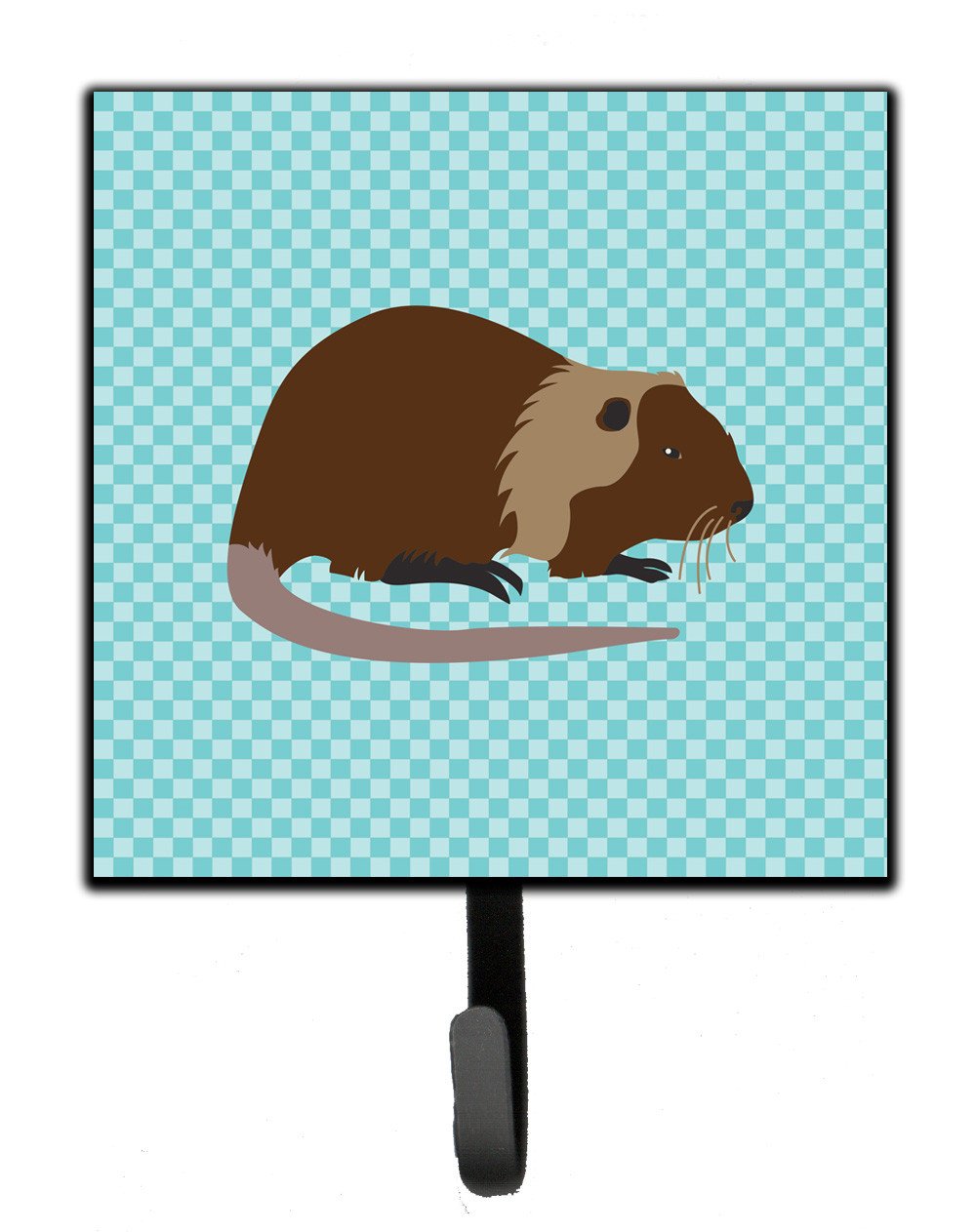 Coypu Nutria River Rat Blue Check Leash or Key Holder BB8053SH4 by Caroline's Treasures