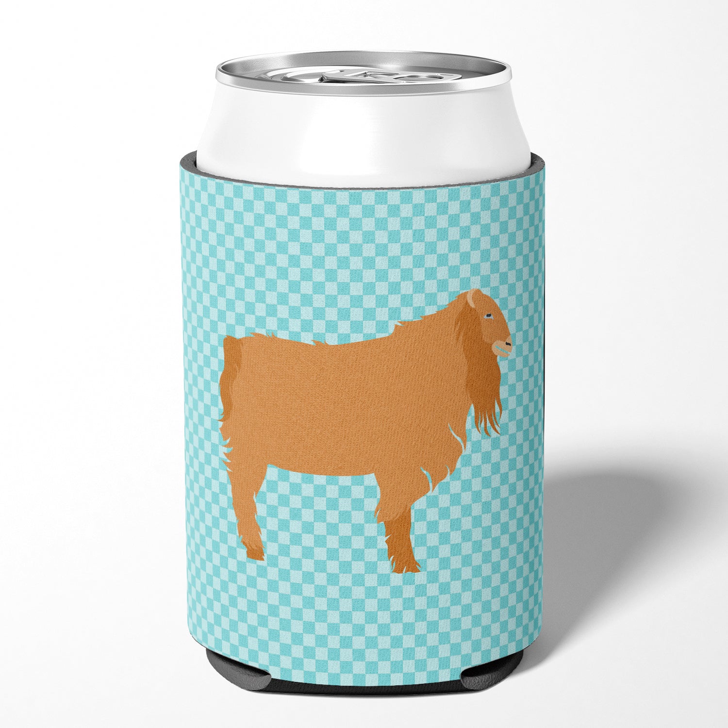 American Lamancha Goat Blue Check Can or Bottle Hugger BB8059CC  the-store.com.