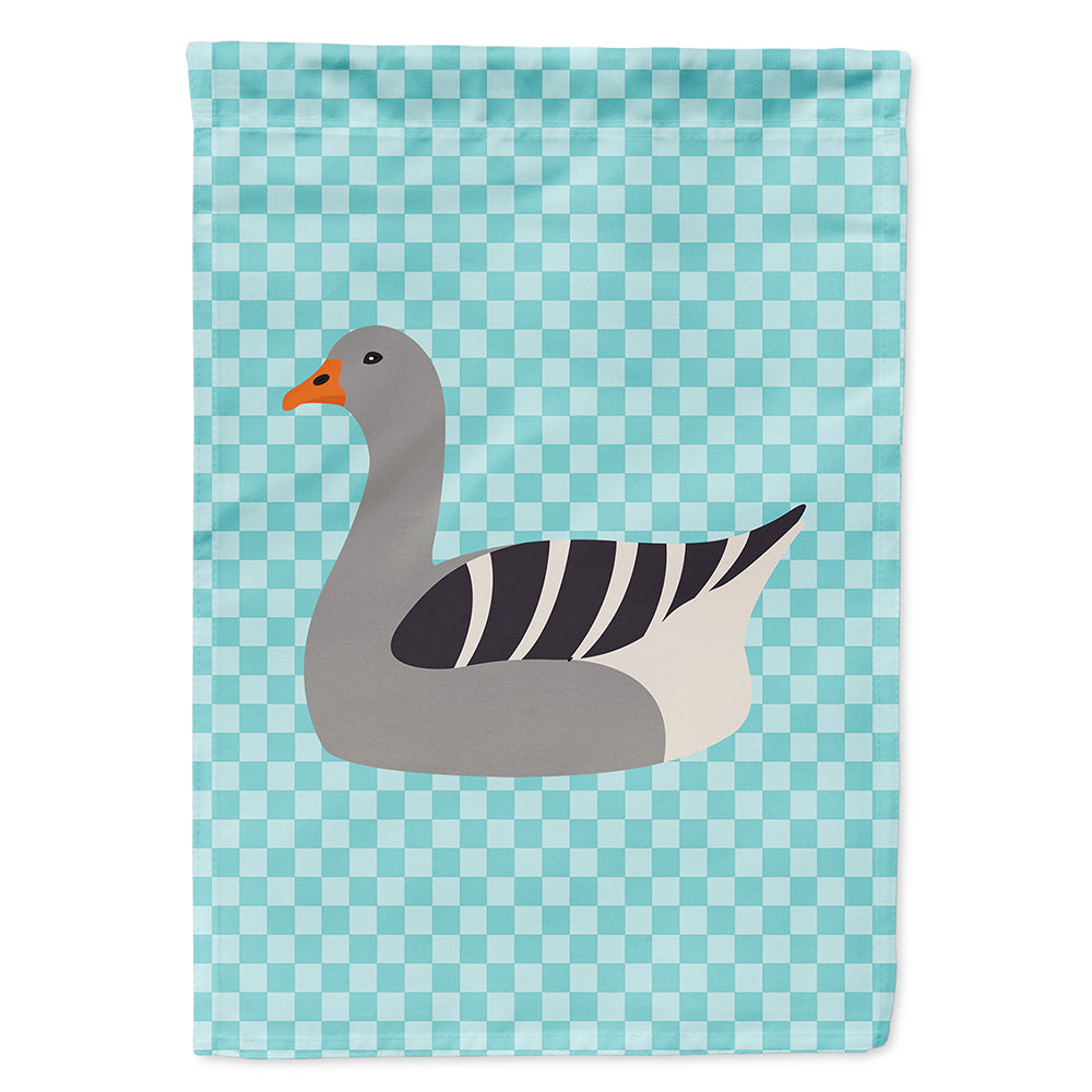 Pilgrim Goose Blue Check Flag Canvas House Size BB8067CHF  the-store.com.