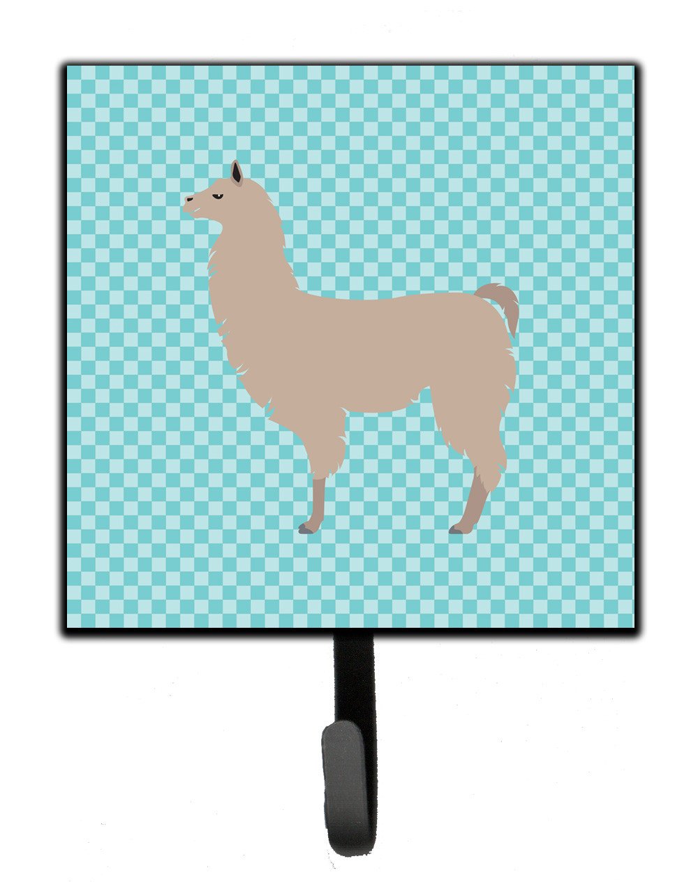 Llama Blue Check Leash or Key Holder BB8090SH4 by Caroline&#39;s Treasures