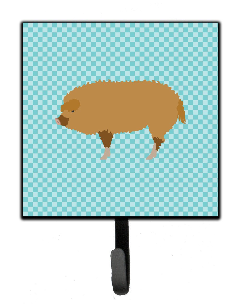 Hungarian Mangalica Pig Blue Check Leash or Key Holder BB8108SH4 by Caroline&#39;s Treasures