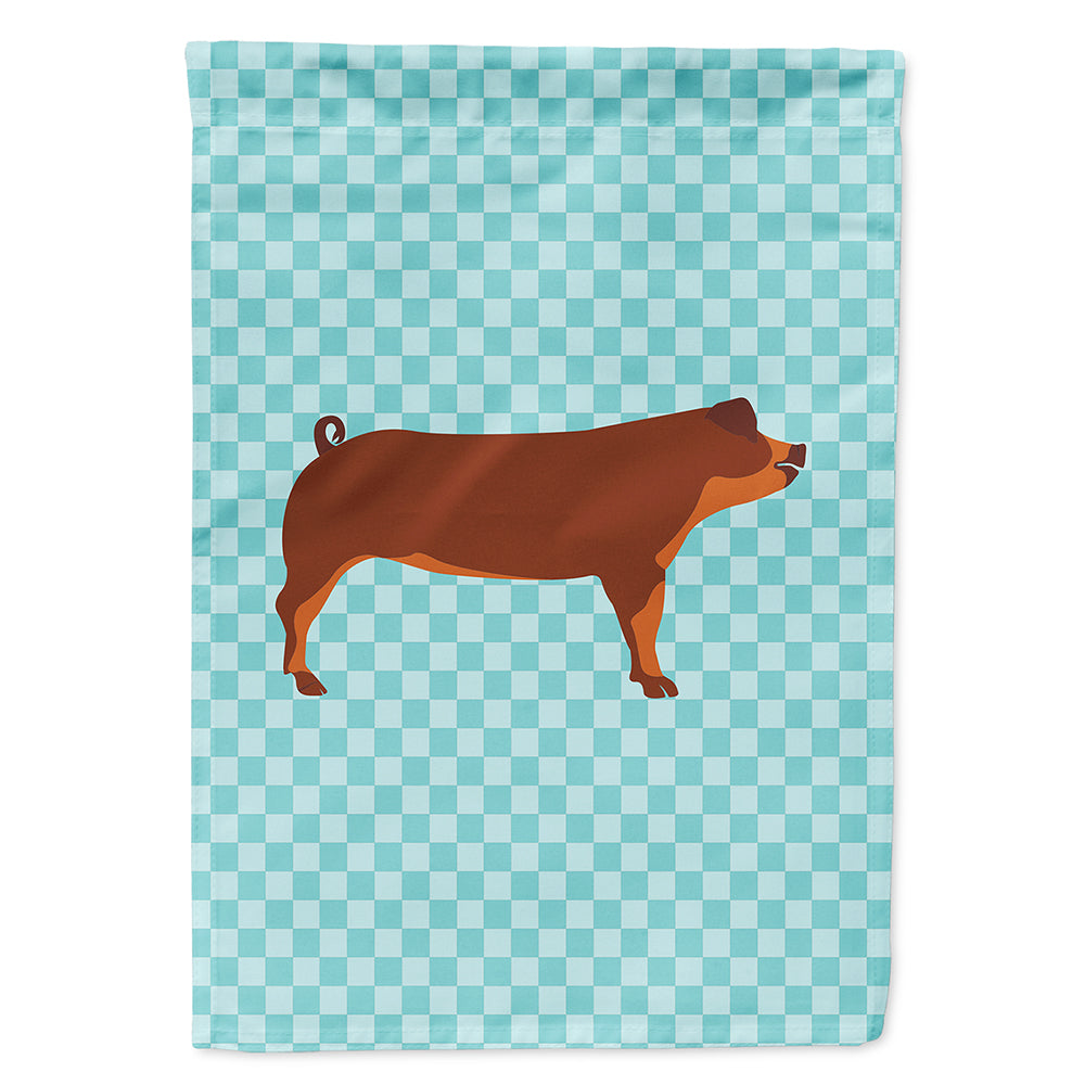 Duroc Pig Blue Check Flag Canvas House Size BB8116CHF  the-store.com.