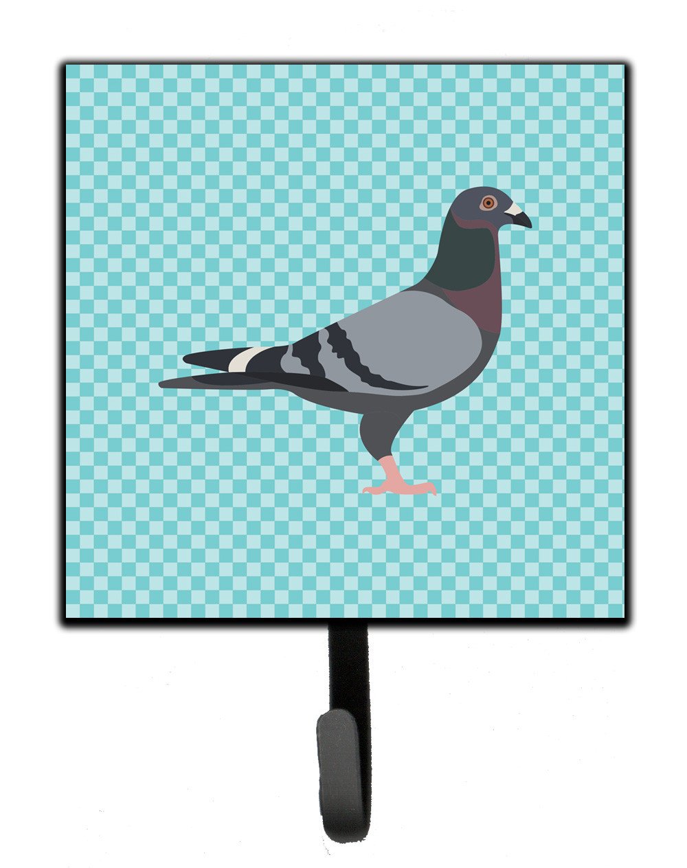 Racing Pigeon Blue Check Leash or Key Holder BB8125SH4 by Caroline's Treasures