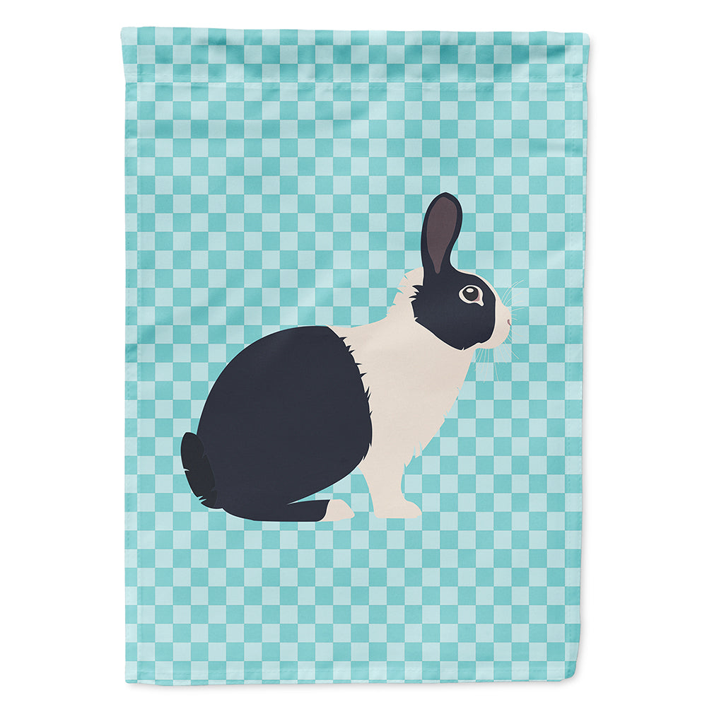 Dutch Rabbit Blue Check Flag Canvas House Size BB8132CHF  the-store.com.