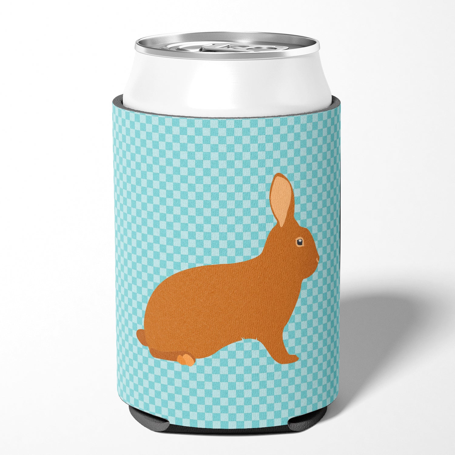 Rex Rabbit Blue Check Can or Bottle Hugger BB8143CC  the-store.com.