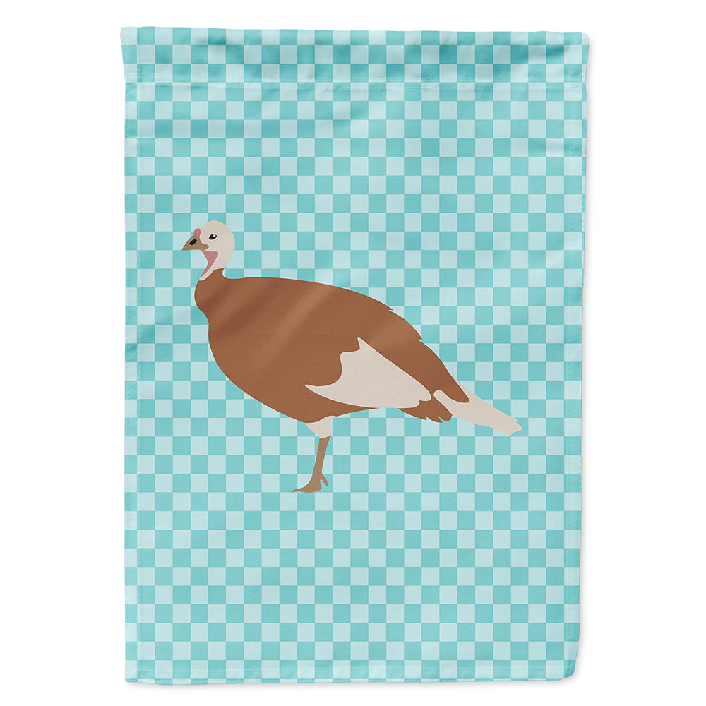 Jersey Buff Turkey Hen Blue Check Flag Canvas House Size BB8158CHF  the-store.com.