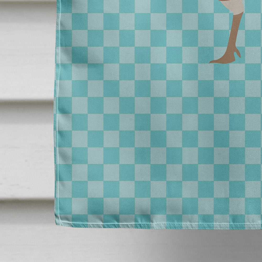 Jersey Buff Turkey Hen Blue Check Flag Canvas House Size BB8158CHF  the-store.com.