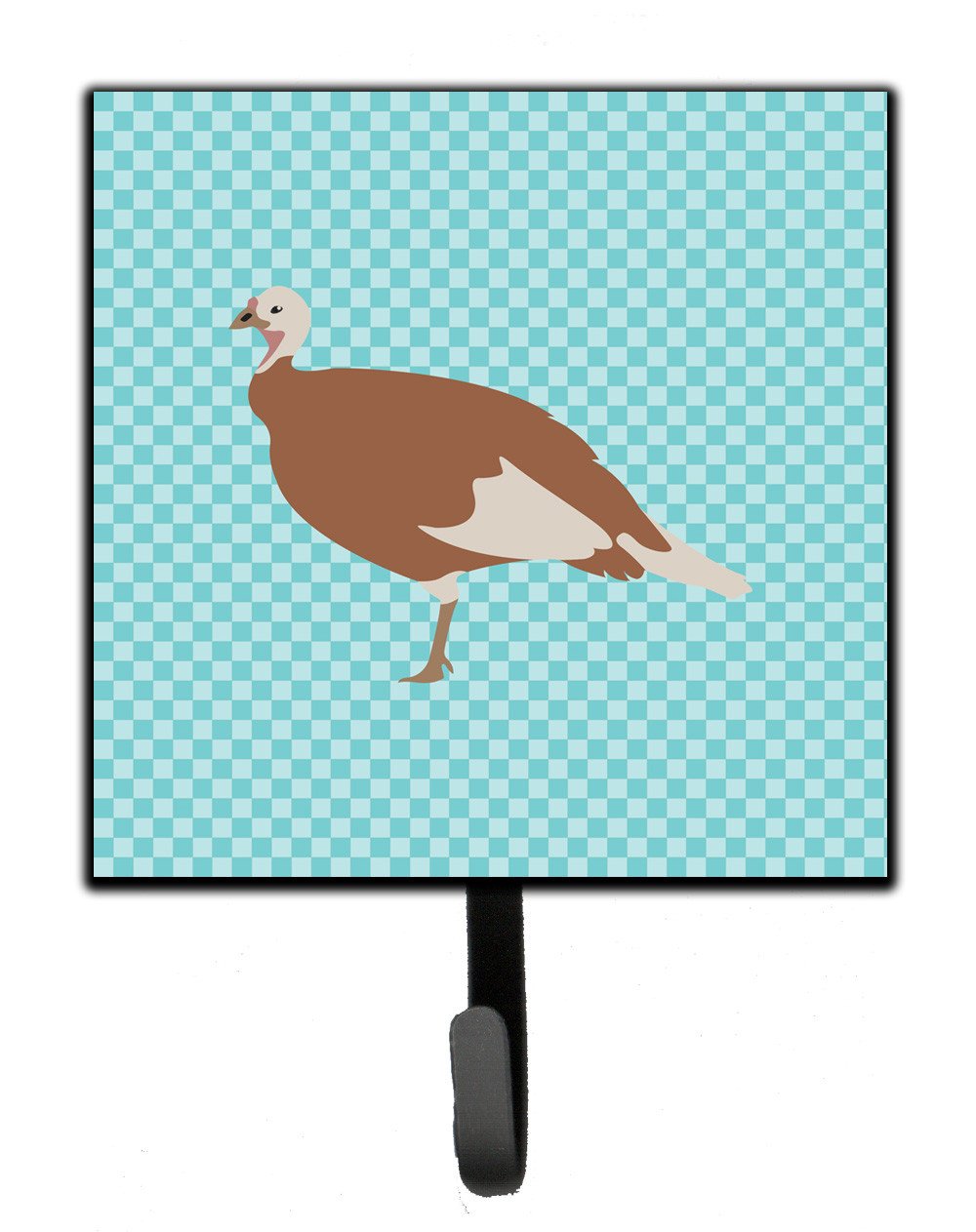 Jersey Buff Turkey Hen Blue Check Leash or Key Holder BB8158SH4 by Caroline&#39;s Treasures