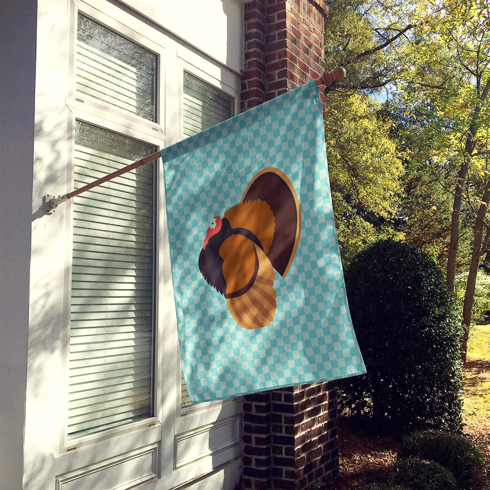 Bronze Turkey Blue Check Flag Canvas House Size BB8160CHF  the-store.com.