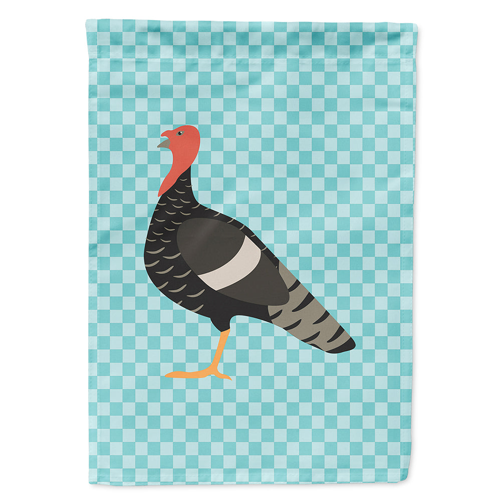 Marragansett Turkey Blue Check Flag Canvas House Size BB8161CHF  the-store.com.