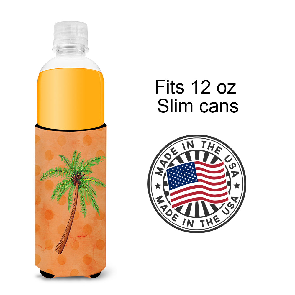 Palm Tree Orange Polkadot  Ultra Hugger for slim cans BB8168MUK  the-store.com.