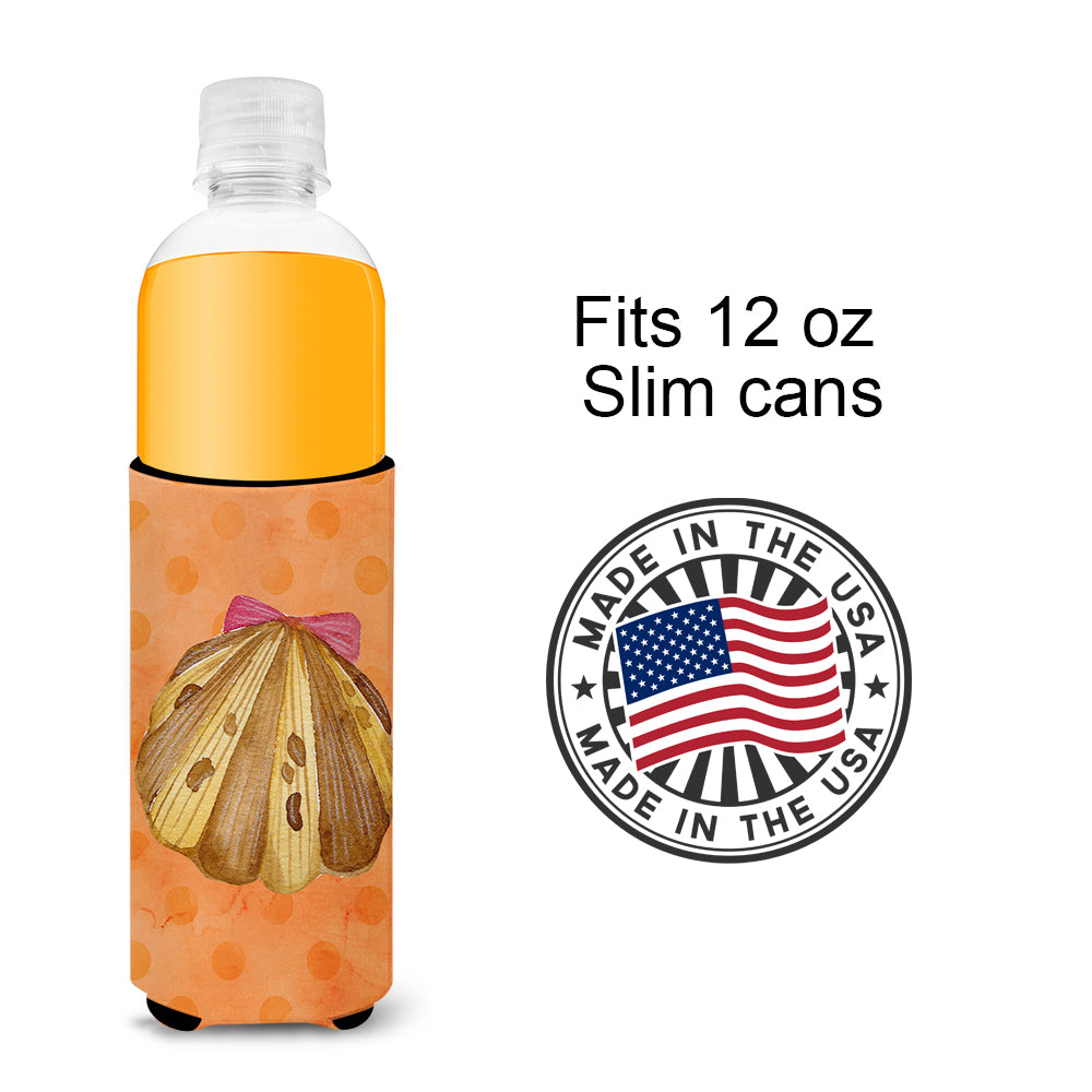 Sea Shell Orange Polkadot  Ultra Hugger for slim cans BB8173MUK  the-store.com.