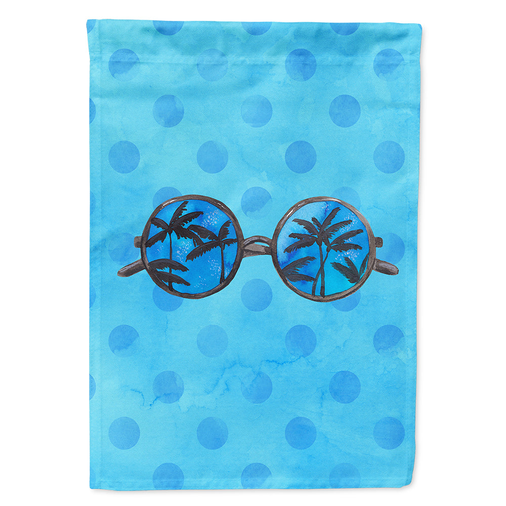 Sunglasses Blue Polkadot Flag Canvas House Size BB8176CHF  the-store.com.