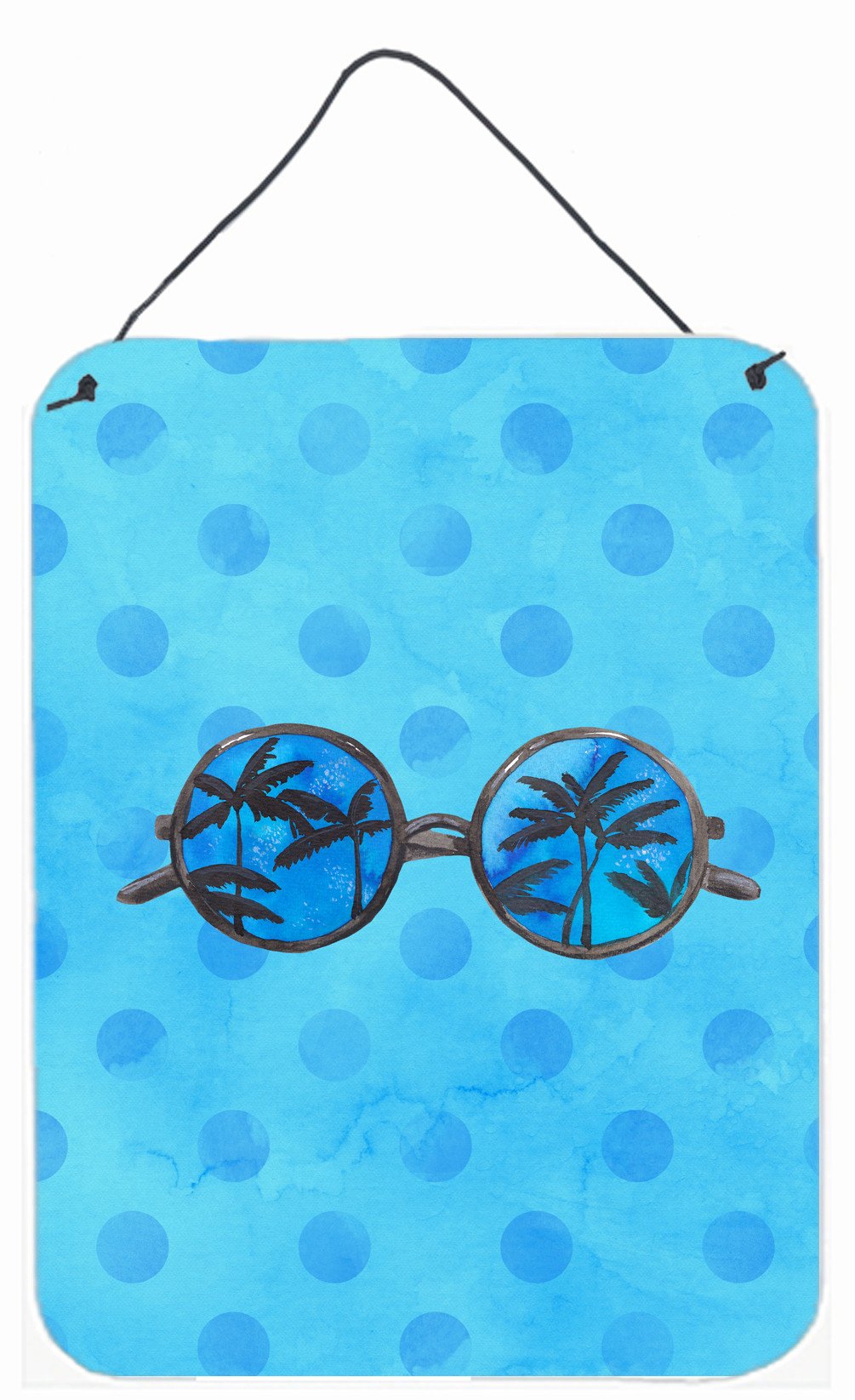 Sunglasses Blue Polkadot Wall or Door Hanging Prints BB8176DS1216 by Caroline&#39;s Treasures