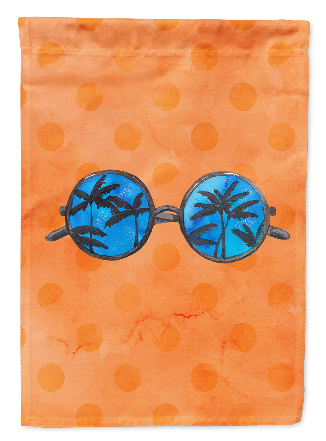 Sunglasses Orange Polkadot Flag Garden Size BB8178GF  the-store.com.