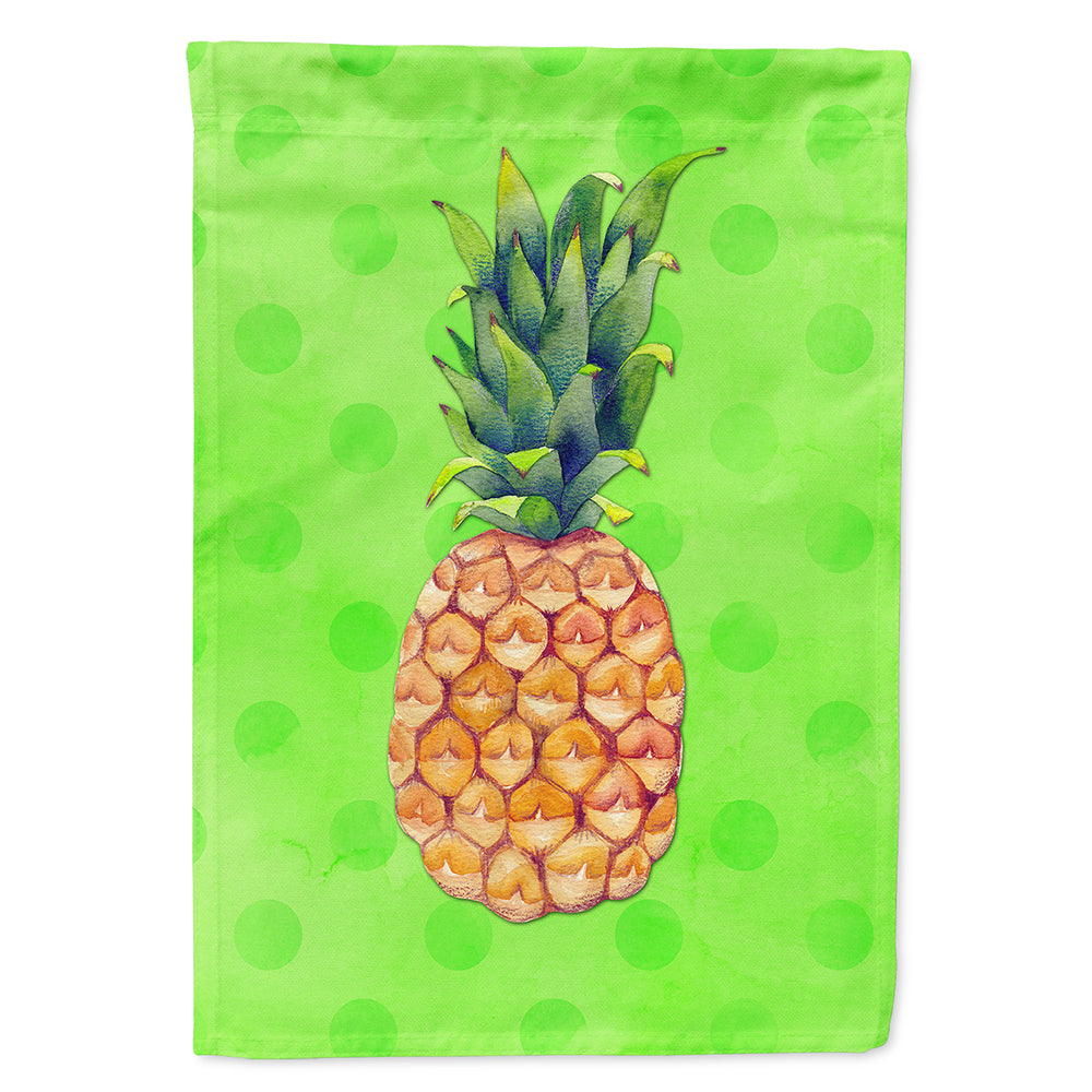 Pineapple Green Polkadot Flag Canvas House Size BB8190CHF  the-store.com.