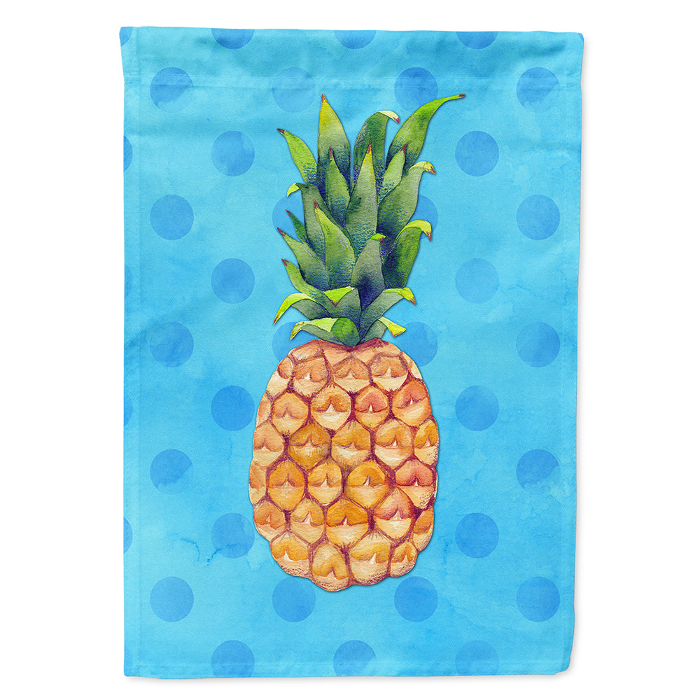 Pineapple Blue Polkadot Flag Canvas House Size BB8191CHF  the-store.com.