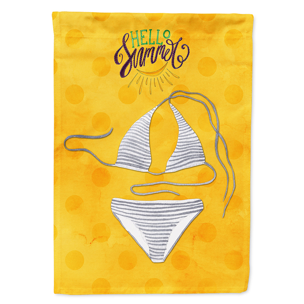 Bikini Swimsuit Yellow Polkadot Flag Canvas House Size BB8197CHF  the-store.com.