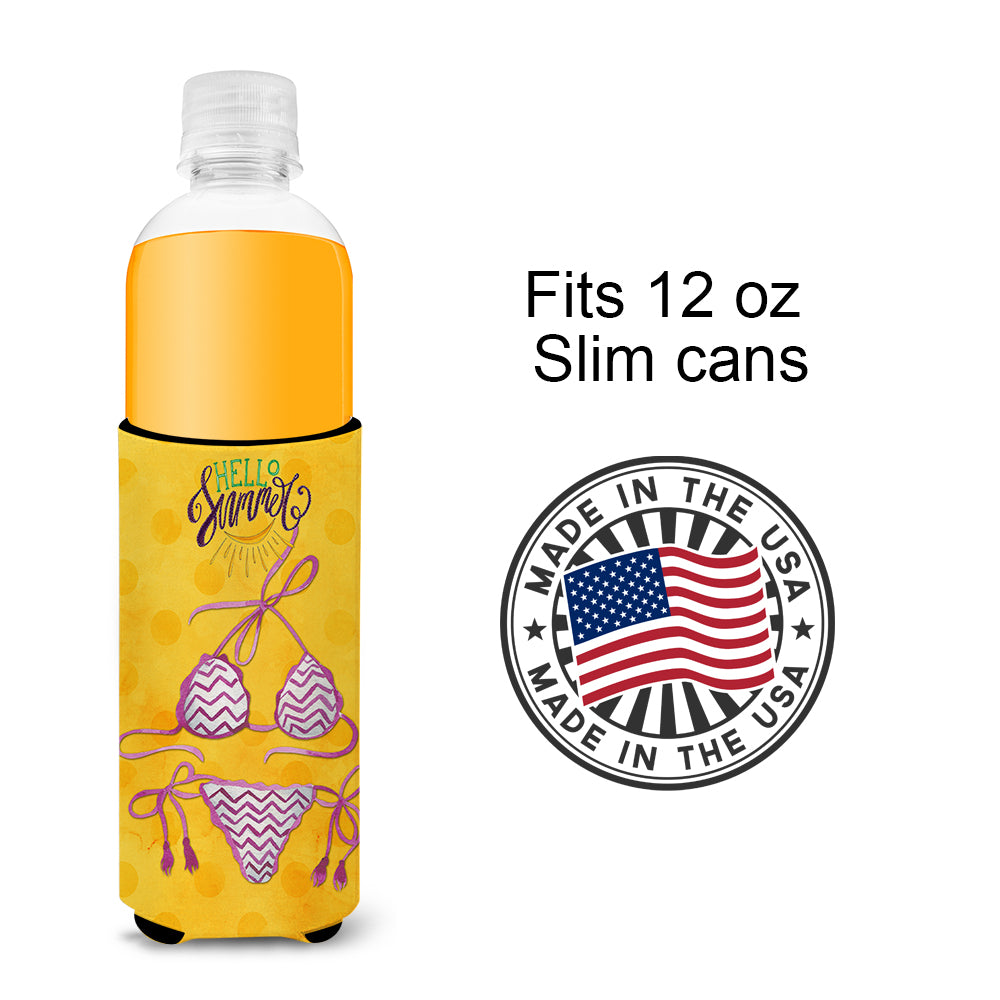 Bikini Swimsuit Yellow Polkadot  Ultra Hugger for slim cans BB8202MUK  the-store.com.