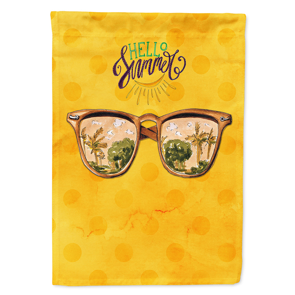 Beach Sunglasses Yellow Polkadot Flag Canvas House Size BB8207CHF  the-store.com.