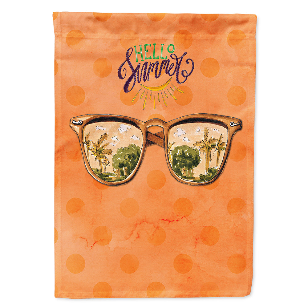 Beach Sunglasses Orange Polkadot Flag Canvas House Size BB8208CHF  the-store.com.