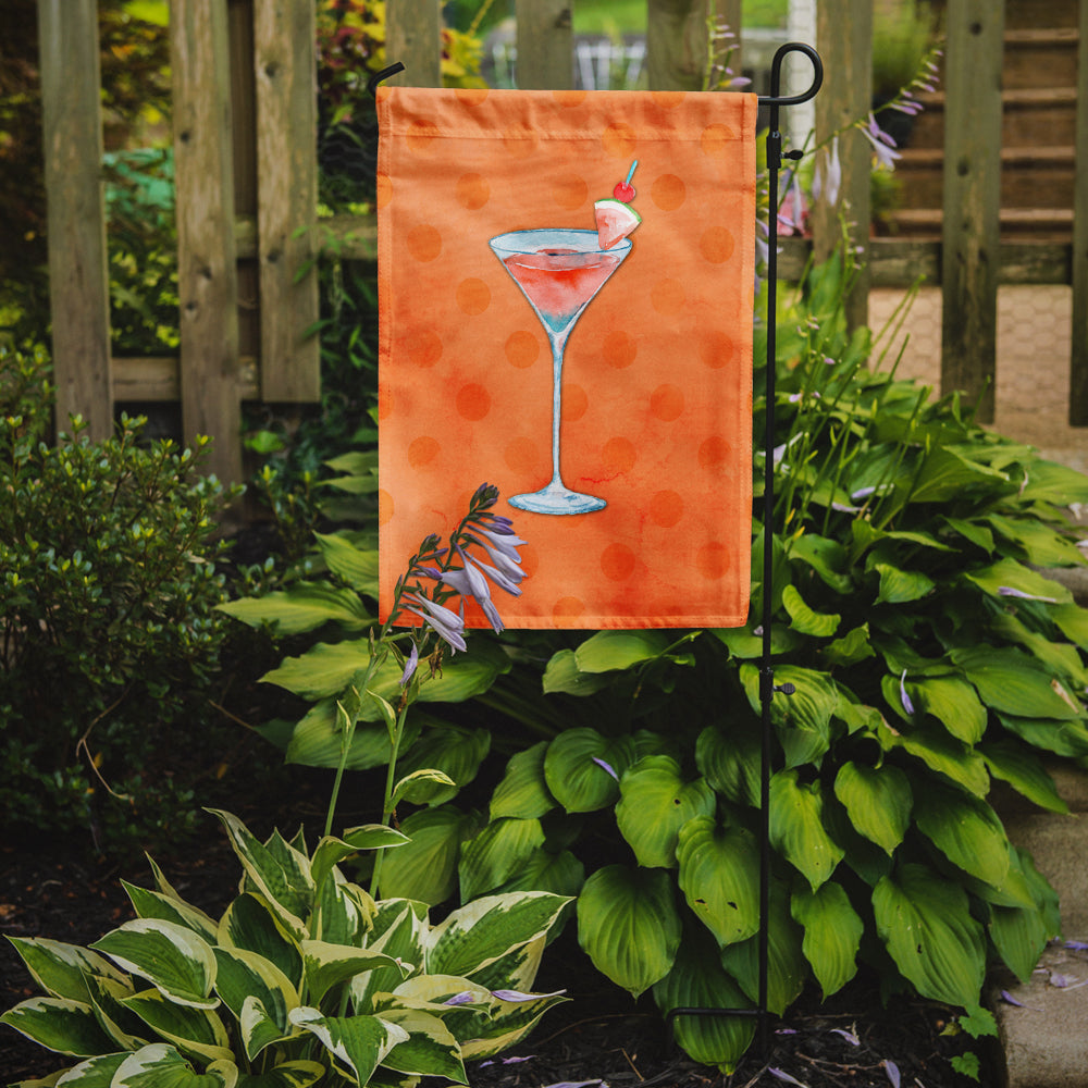 Summer Martini Orange Polkadot Flag Garden Size BB8218GF  the-store.com.