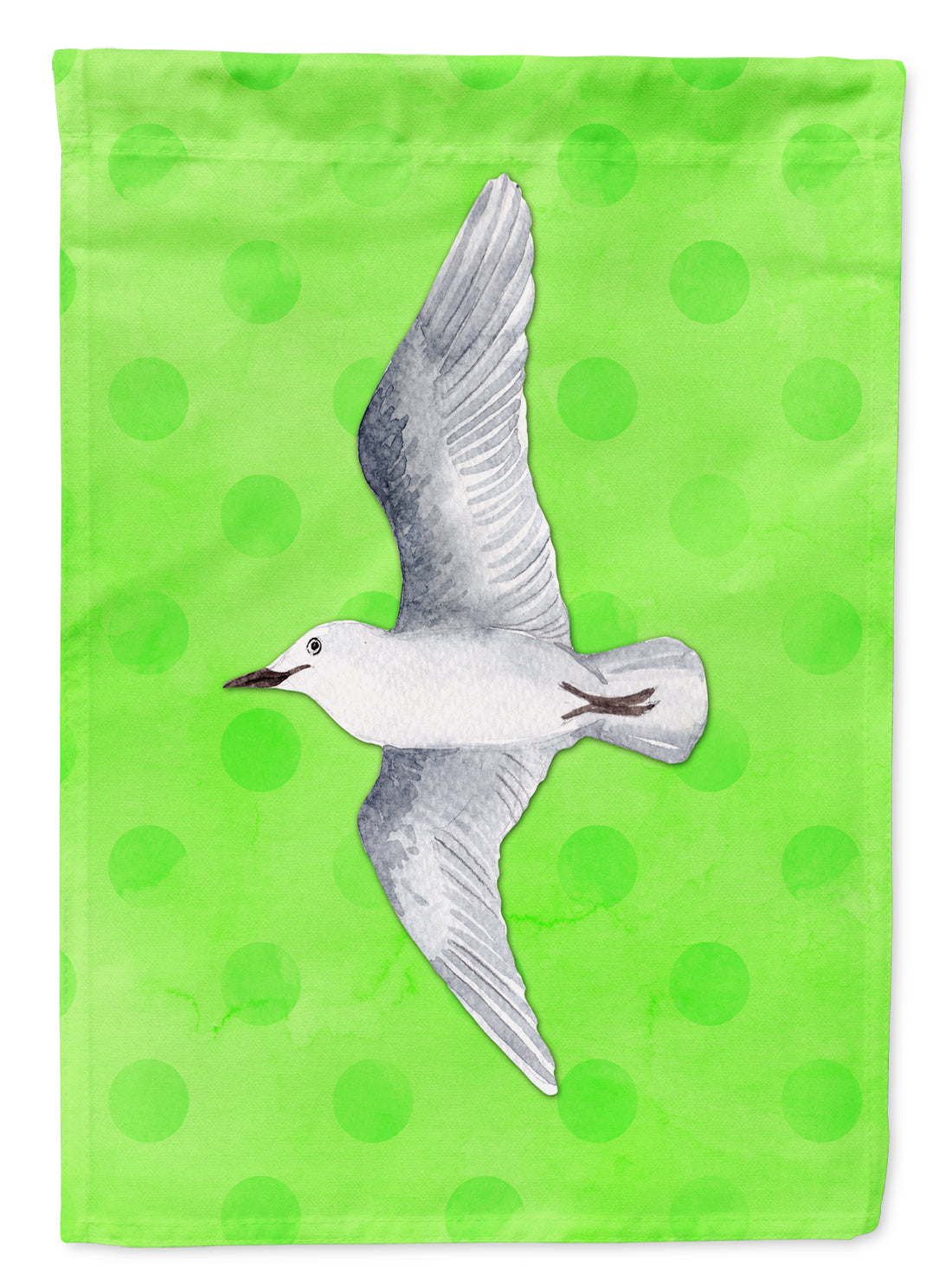 Sea Gull Green Polkadot Flag Canvas House Size BB8225CHF  the-store.com.