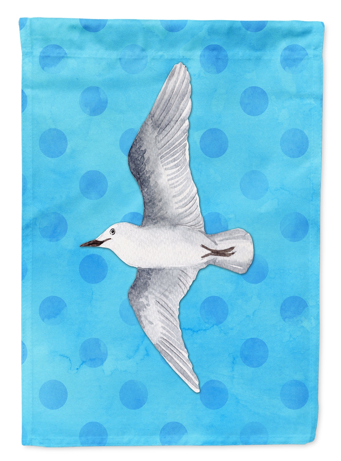 Sea Gull Blue Polkadot Flag Garden Size BB8226GF  the-store.com.