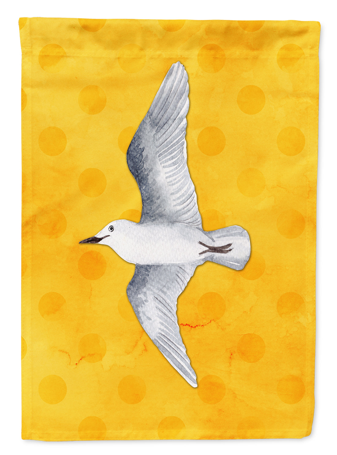 Sea Gull Yellow Polkadot Flag Garden Size BB8227GF  the-store.com.