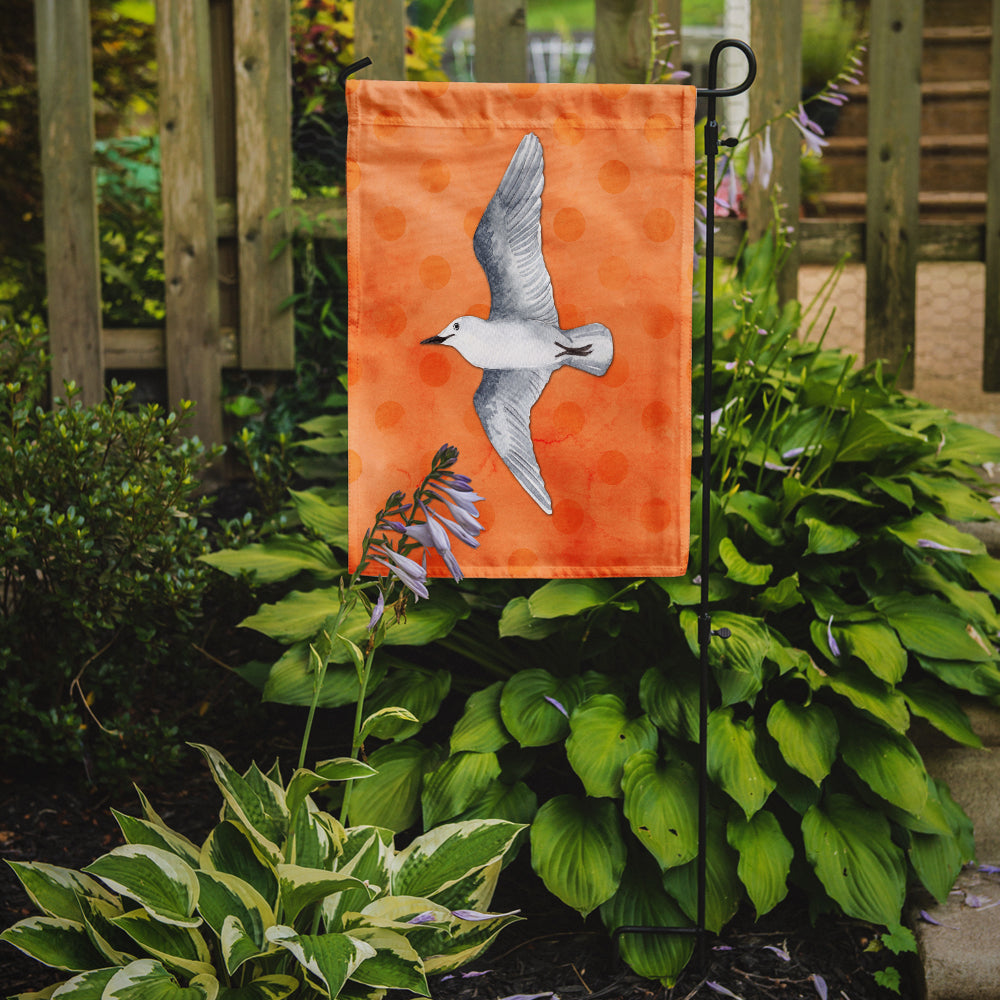 Sea Gull Orange Polkadot Flag Garden Size BB8228GF  the-store.com.