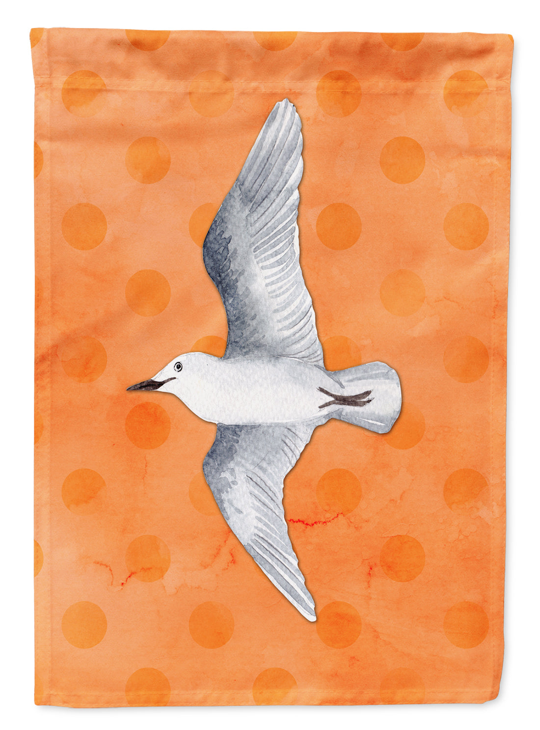 Sea Gull Orange Polkadot Flag Garden Size BB8228GF  the-store.com.