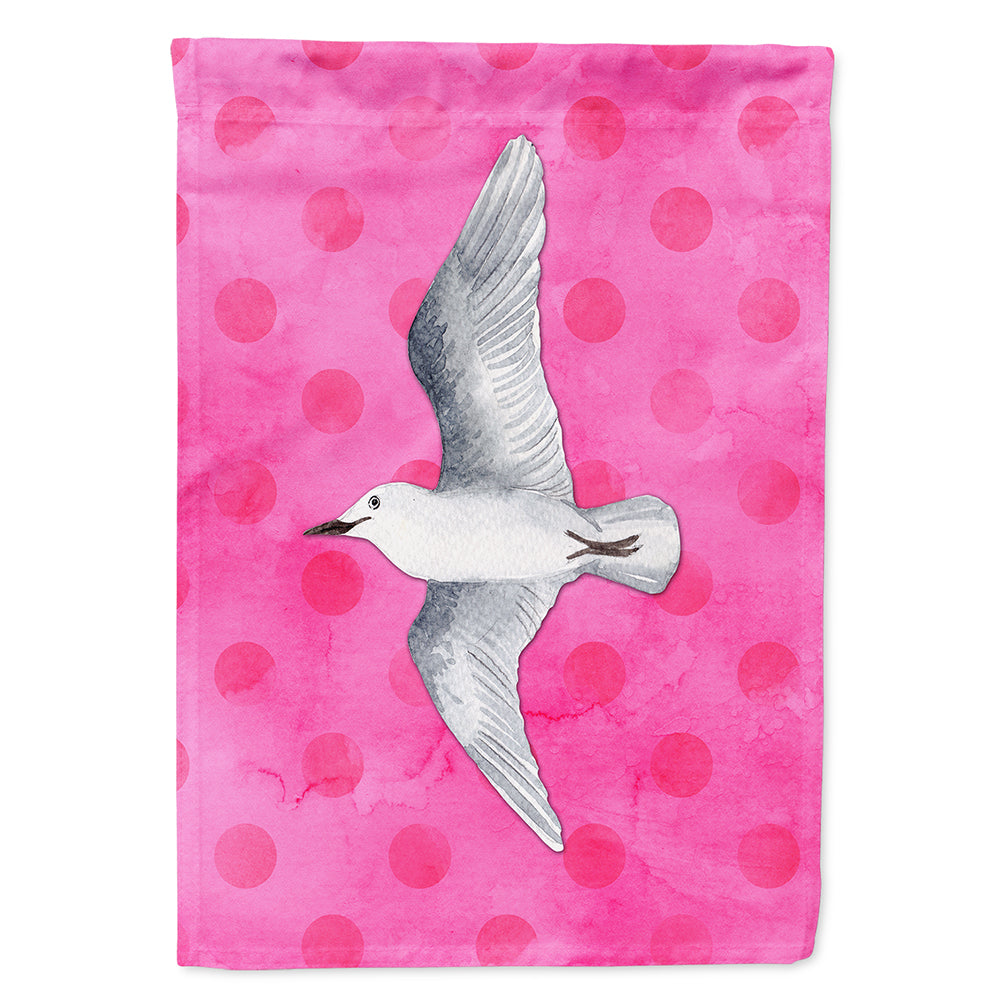 Sea Gull Pink Polkadot Flag Canvas House Size BB8229CHF  the-store.com.