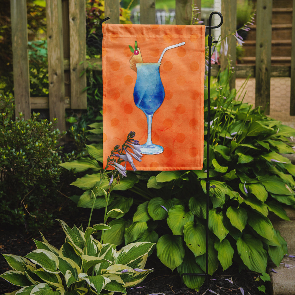 Summer Cocktail Orange Polkadot Flag Garden Size BB8233GF  the-store.com.